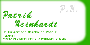 patrik meinhardt business card